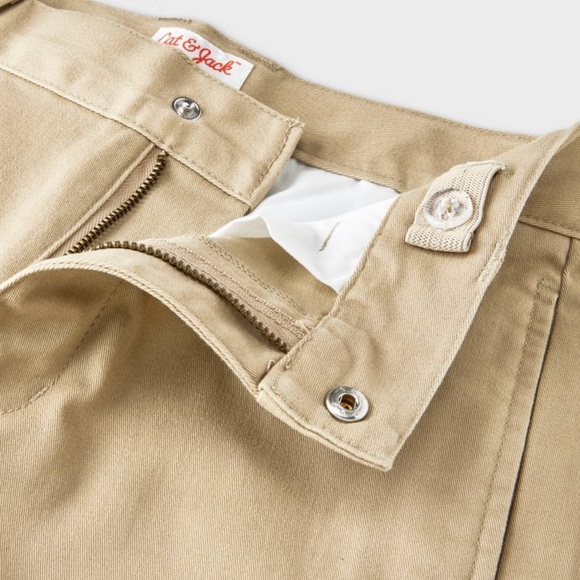 NWOT Cat & Jack Boys’ Straight Leg Khaki Uniform Pants, Size 10 - Picture 3 of 3